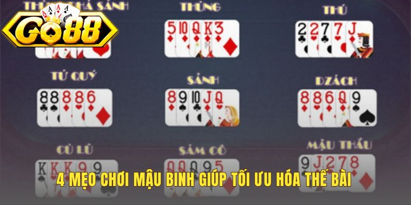 Mẹo chơi mậu binh là tư duy xếp bài quyết định thắng thua